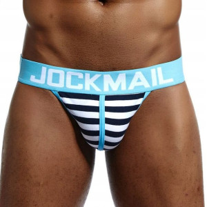 Slipy bawełniane Jockmail, kolorowe- navy XXL
