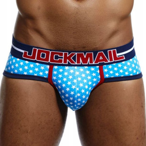 Slipy bawełniane Jockmail, w gwiazdki XXL