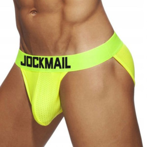 Slipy siateczkowe Jockmail, kolor żółty XL