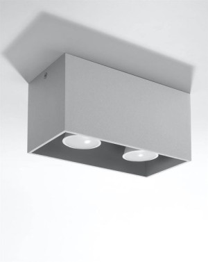 Plafon Quad Maxi Szary