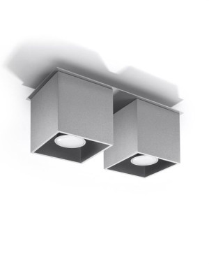 Plafon Quad 2 Szary
