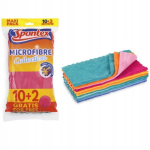 Zestaw ściereczek z mikrofibry Microfibre Collection 10+2 gratis