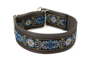 Wyjątkowa szara obroża półzaciskowa - szerokość 4 cm 25-30cm