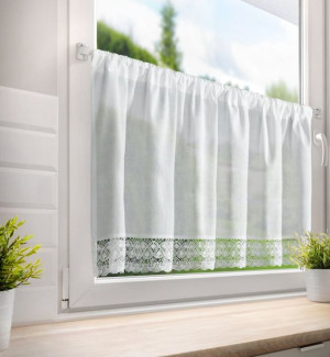 Firana Rose 60x150 Biały Eurofirany