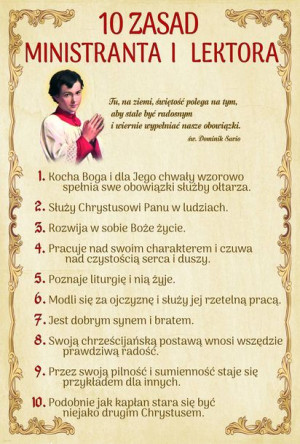 Plakat - 10 zasad Ministransta i Lektora