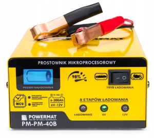Prostownik Mikroprocesorowy Akumulatorowy 6v 12v, 2 Lata Gwarancja