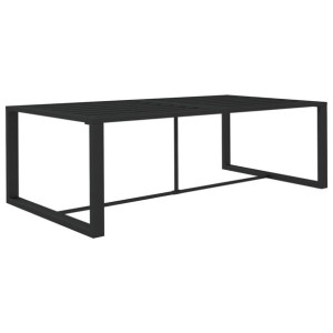 Stół ogrodowy, antracytowy, 120x60x66 cm, aluminium