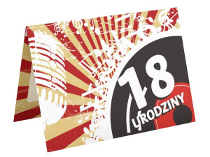 Zaproszenia na 18 Urodziny Osiemnastkę A6wz28