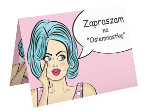 Zaproszenia na 18 Urodziny Osiemnastkę A6wz30