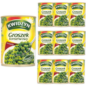 Kwidzyn Groszek konserwowy 400 g x 10 sztuk