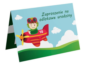 Zaproszenia na 1 2 3 4 5 Urodziny dla dzieci A6wz4