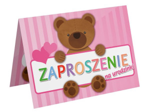 Zaproszenia na 1 2 3 4 5 Urodziny dla dzieci A6wz7