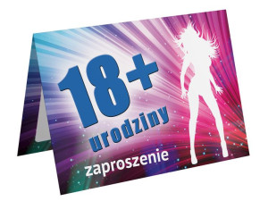 Zaproszenia na 18 Urodziny Osiemnastkę A6wz15