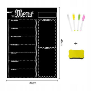 Menu Na Tydzień - Planer Magnetyczny Na Lodówkę