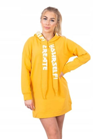 Sukienka z kapturem przed kolano Oversize