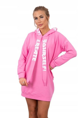 Sukienka z kapturem przed kolano Oversize