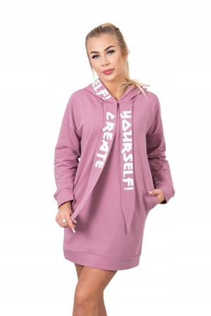 Sukienka z kapturem przed kolano Oversize