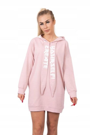 Sukienka z kapturem przed kolano Oversize