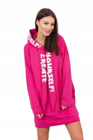 Sukienka z kapturem przed kolano Oversize