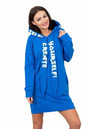 Sukienka z kapturem przed kolano Oversize