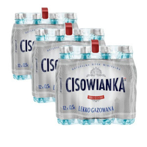 Cisowianka woda mineralna lekko gazowana niskosodowa 500 ml x 36 sztuk