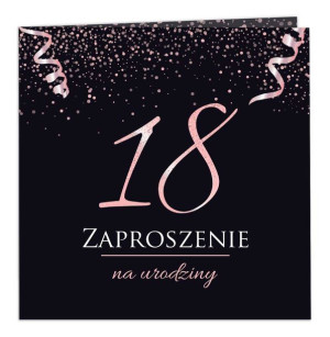 ZAPROSZENIA NA 18 URODZINY z Białą Kopertą - NC16
