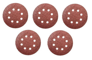 Dedra Papier Ścierny Krążek Z Otworami Do Szlifierki 125mm Gr60 5szt/opak