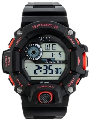 Zegarek Męski Pacific 340g-3 (zy068b) - Black/red