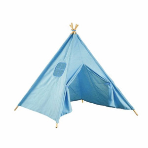 Namiot Domek Tipi Teepee Wigwam Dla Dzieci 100x100x120 Cm Niebieski
