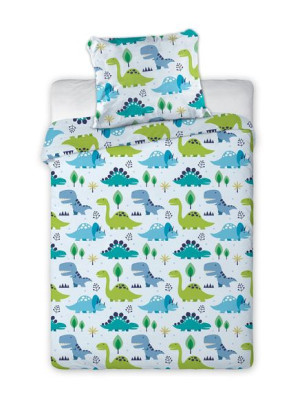 Pościel dziecięca 100% bawełna 100x135 Dino Dinozaury
