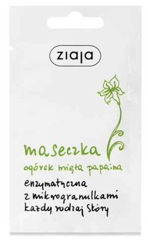 Ziaja Ogórek Mięta Maseczka Enzymatyczna Saszetka 7ml