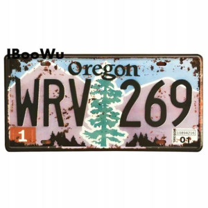 Amarykańskie Tablice Rejestracyjne Oregon