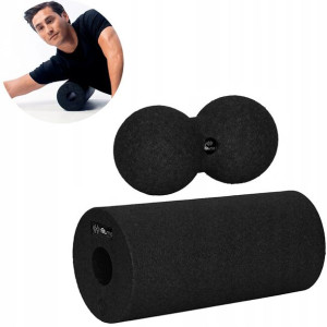 Zestaw Do Masażu Wałek Epp Roller Duży + Duoball Fit.me