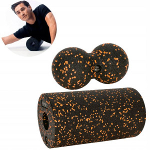 Zestaw Do Masażu Wałek Epp Roller Duży + Duoball Fit.me