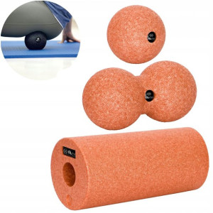 Zestaw Do Masażu Wałek Epp Roller Duży + Duoball + Piłka Fit.me
