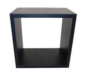 Półka CZARNY Kwadrat 30x30x20 KUBIK Czarna wisząca