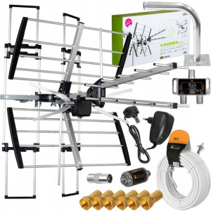 Antena Kierunkowa Dvb-t2 Combo 4k Mux8 Zestaw 2tv
