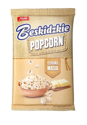 Aksam Beskidzki Popcorn o smaku masła 90 g