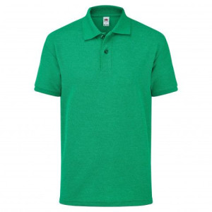 Koszulka dziecięca Polo 65/35 Fruit of the Loom Retro Heather Green 7-8