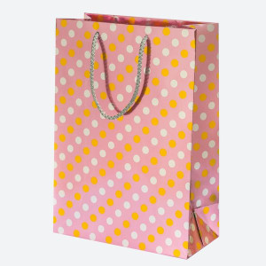 Torebka Prezentowa Metaliczna Różowa 23x32x11 Cm