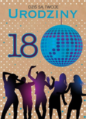 Kartka Z Okazji 18 Urodzin Disco Party Ekologiczna
