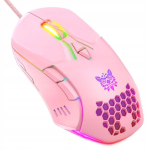 Mysz gamingowa Onikuma CW902 RGB różowa