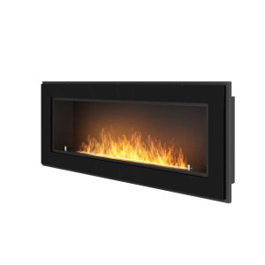 Biokominek wiszący Frame 1200 Czarny z szybą Simple Fire