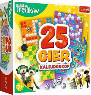  TREFL Gra planszowa Kalejdoskop 25 gier Rodzina Treflików