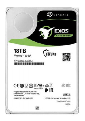 Dysk serwerowy HDD Seagate Exos X18 (18 TB  3.5"  SATA III)