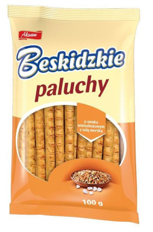 Aksam Beskidzkie Paluchy wielozbożowe z solą morską 100g