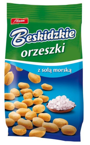 Aksam Beskidzkie Orzeszki z solą morską 240g