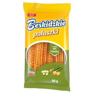 Aksam Beskidzkie Paluszki o smaku serowo-cebulowym 60 g