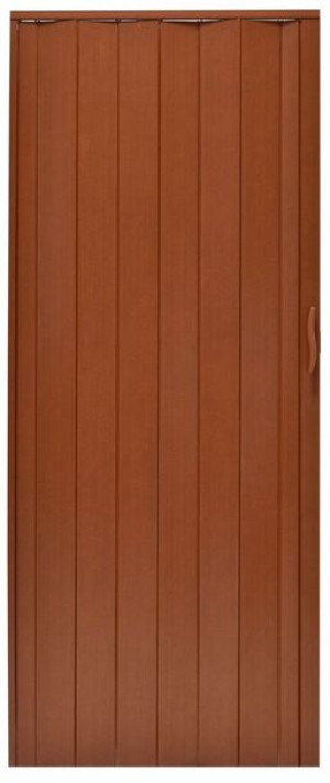 Drzwi harmonijkowe 001P-80 ciemny calvados 80 cm