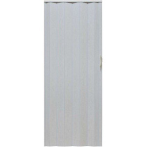 Drzwi harmonijkowe 001P BIAŁY DĄB MAT - 90 cm